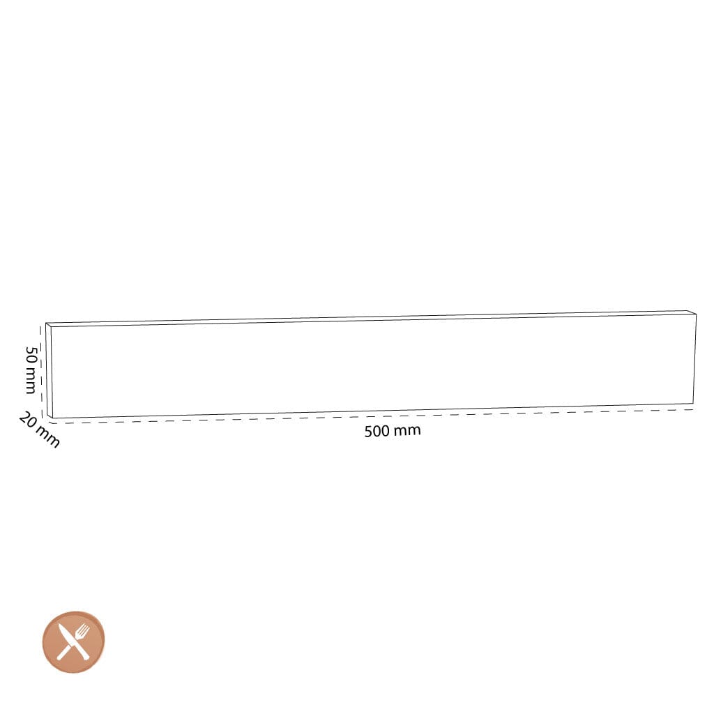 Wusthof - Magneetstrip Walnoot 50 cm Magneetstrip messen Wusthof