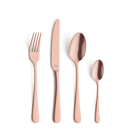 Amefa - Austin 24-piece Cutlery Set 6 People - Matte Copper Amefa - Austin 24-delige Bestekset 6 Personen - Mat Koper Bestekset Amefa