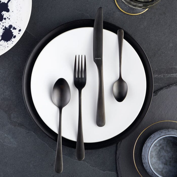 Amefa - Black Matt PVD 24-pc set in trend box - black Amefa