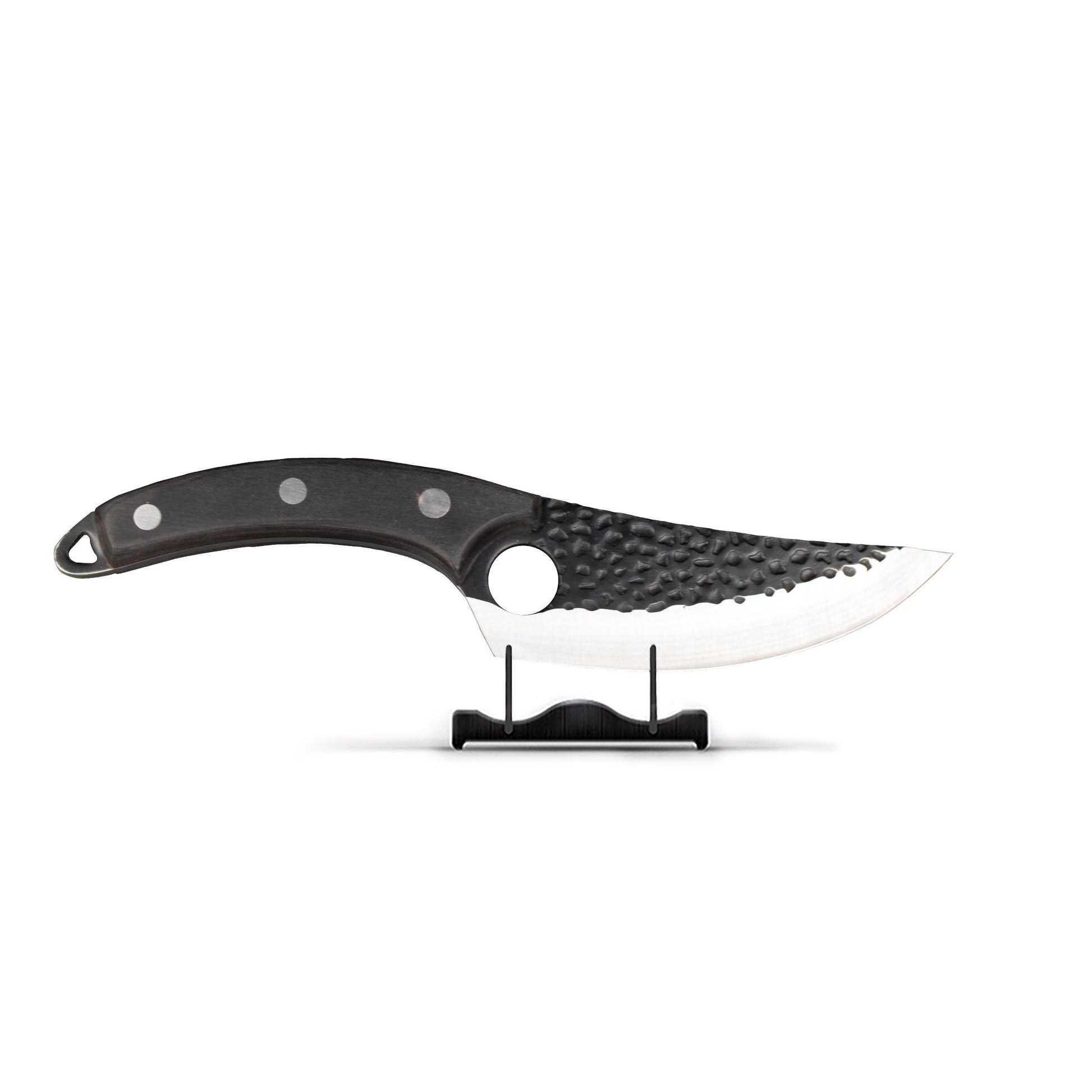 Hammered RVS Gladiator Series - Uitbeenmes met holster KookGigant