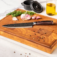 Hammered RVS - Koksmes 20 cm Shinrai Japan