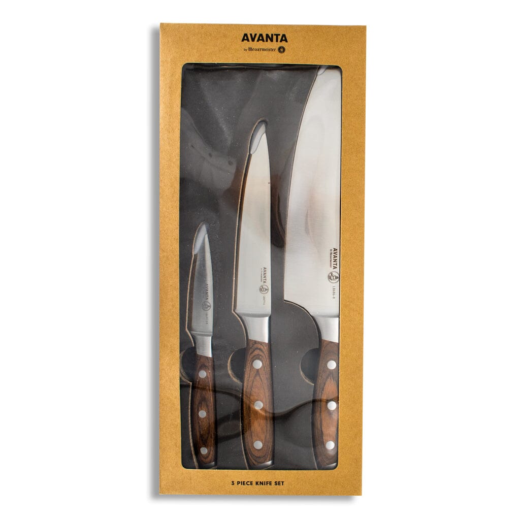 Messermeister - avanta 3-delige pakkawood starter set Messermeister