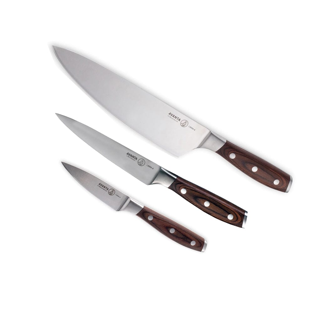 Messermeister - avanta 3 piece pakkawood starter set Messermeister