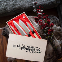 Satake - Japanse 4 delige messenset Magnolia Wood Messensets Satake