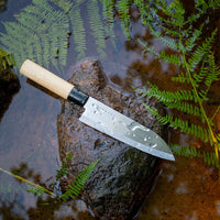 Satake - Japanse santoku mes Magnolia Wood 17 cm Santokumes Satake