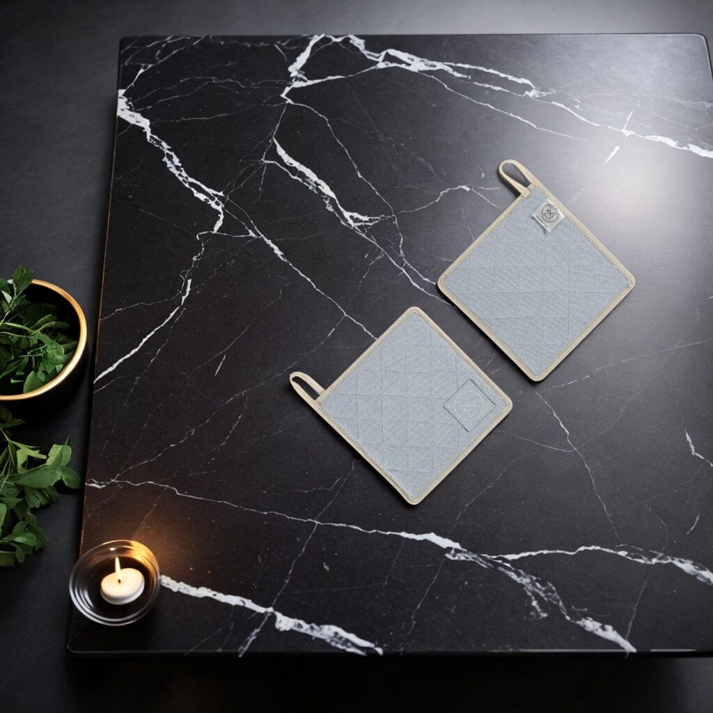 Witloft - Gerecycled Katoen Pannenlappen (2 st.) - Hemelblauw Pannenlappen Witloft