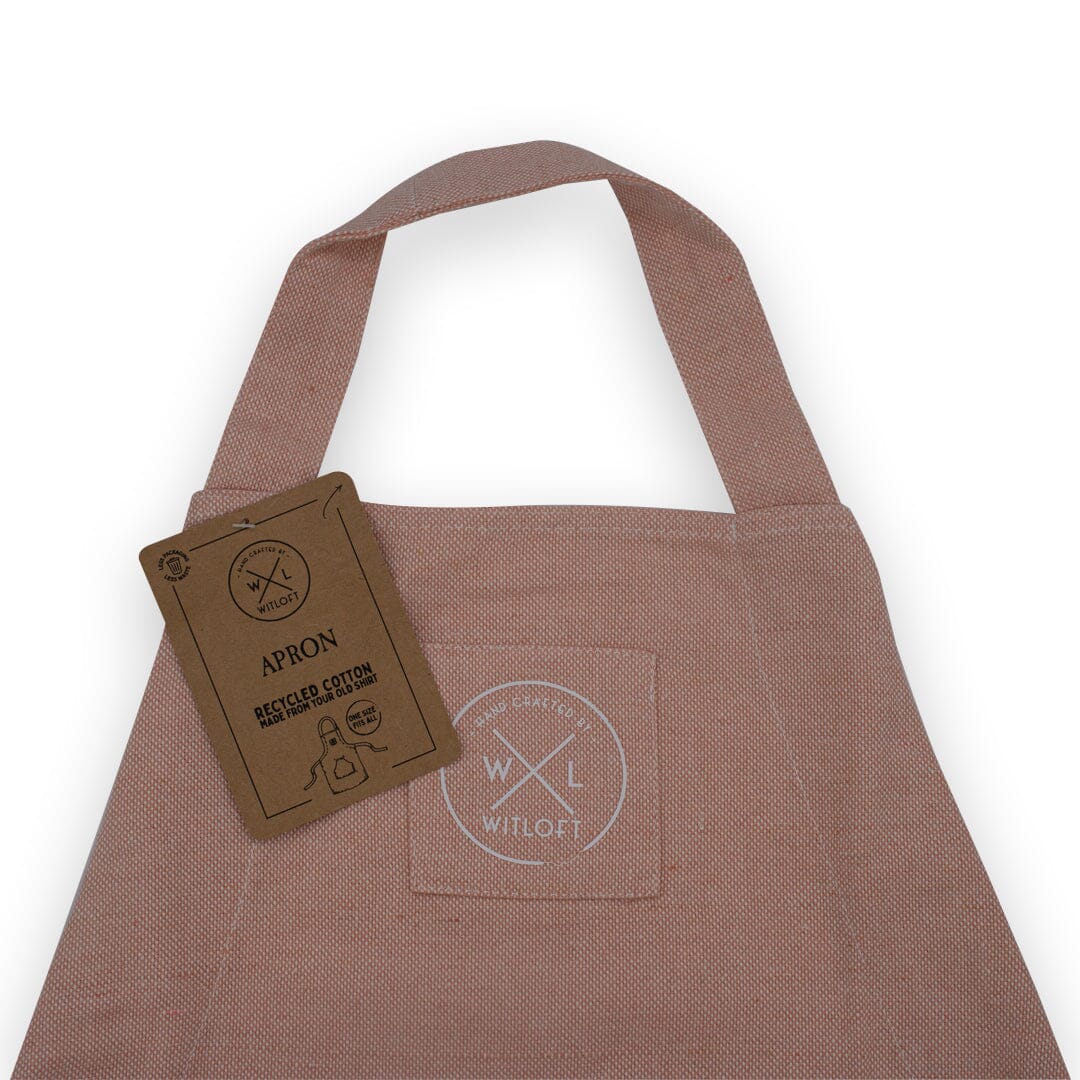 Witloft - Gerecycled Katoen Schort - Zalm Schort katoen Witloft