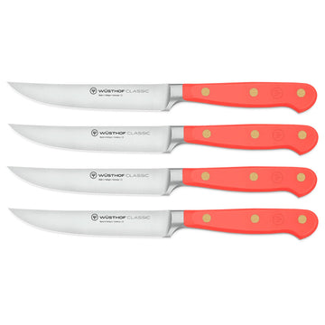 Wusthof - Classic Steak Knife Set 4-piece Coral Peach