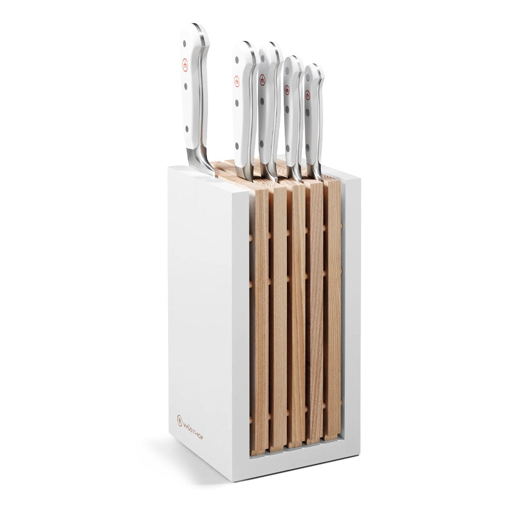 Wusthof - Classic Messenset 5-delig Wit met blok