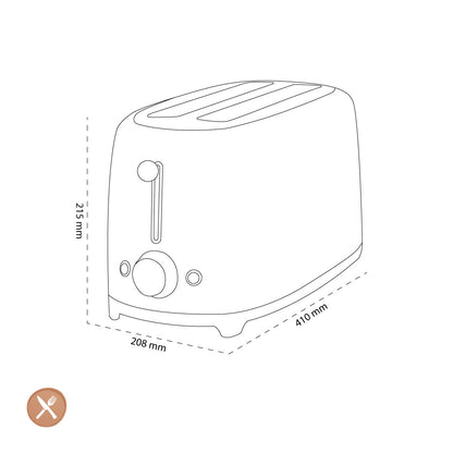 Smeg - Toasters | Red | 50s | Toaster 2x4