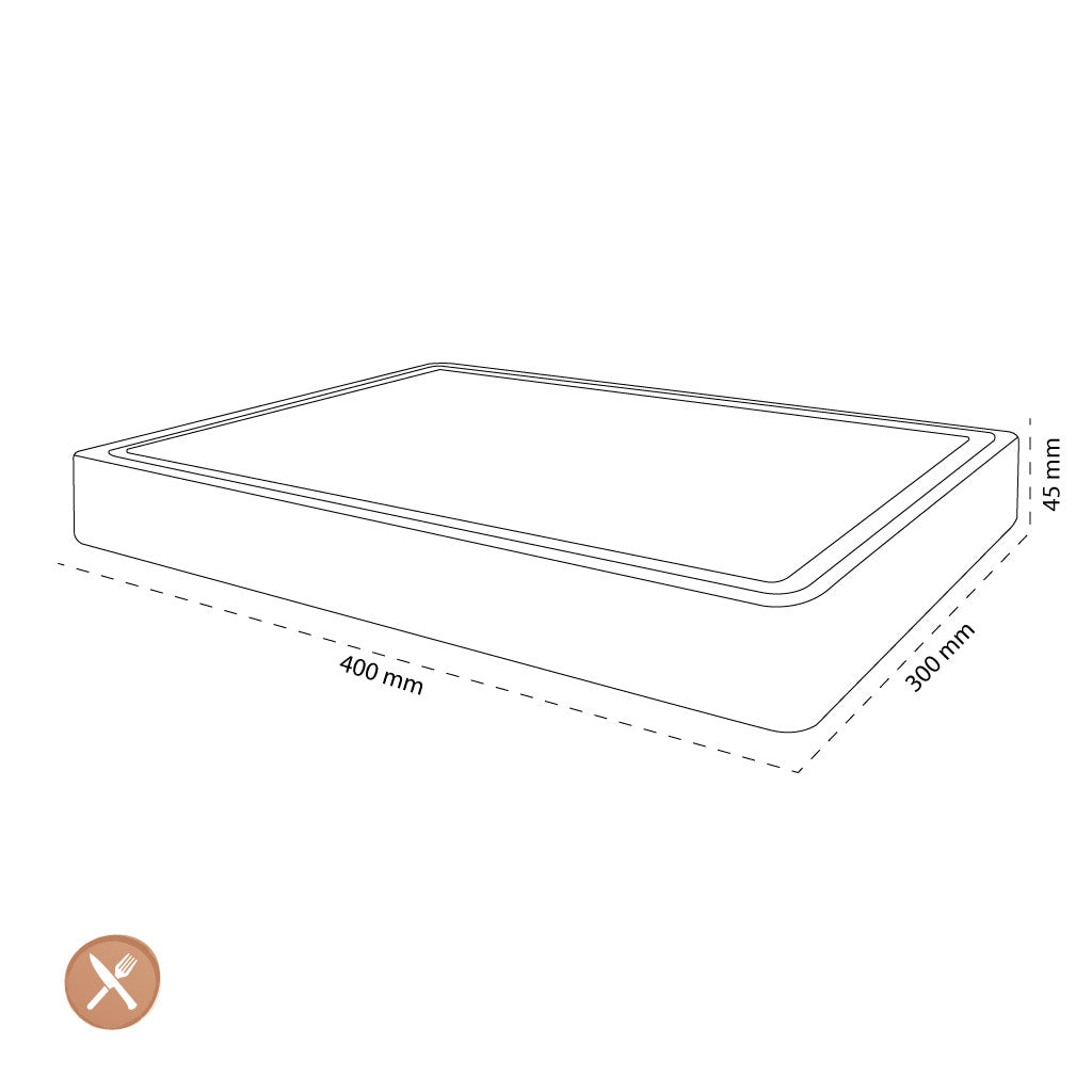 Shinrai Japan - Planche à découper d&#39;échecs en bois d&#39;acacia - 40 x 30 x 4,5 cm