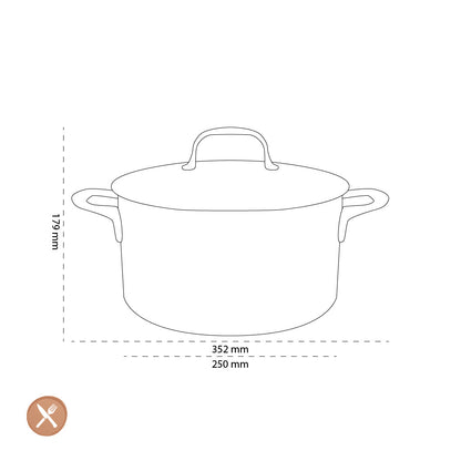 Demeyere - Atlantis 7 Cooking pan with lid 24 cm