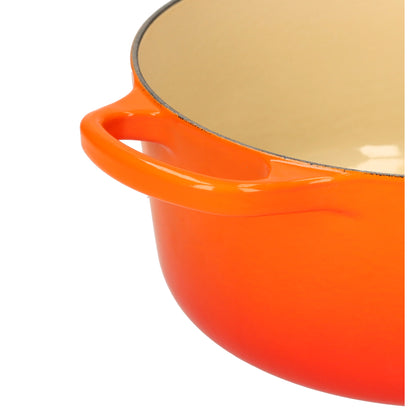 LeCreuset - Roast- / Stew pan Signature round Orange-red 24cm 4.2l