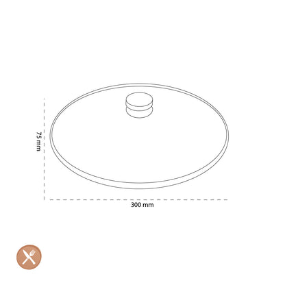 Demeyere - Glass lid 30 cm