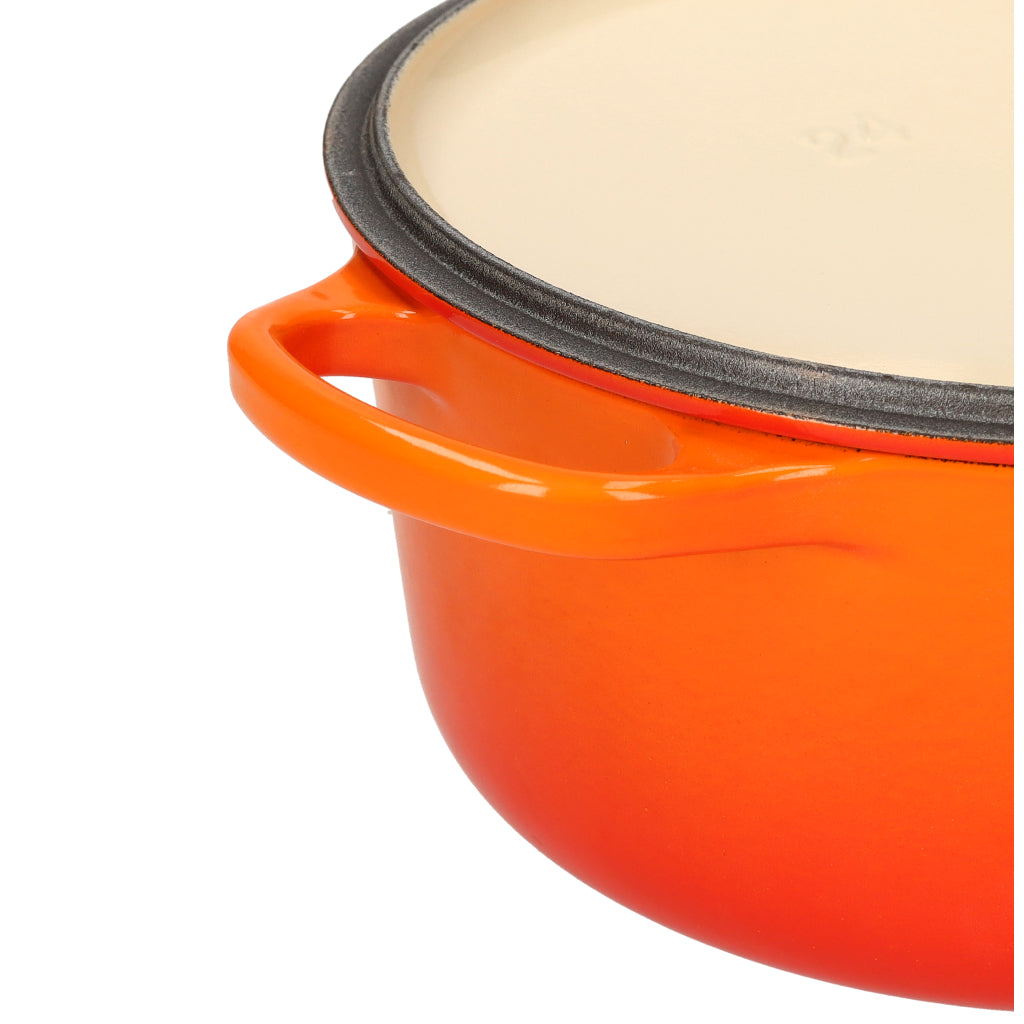 LeCreuset - Roast- / Stew pan Signature round Orange-red 24cm 4.2l