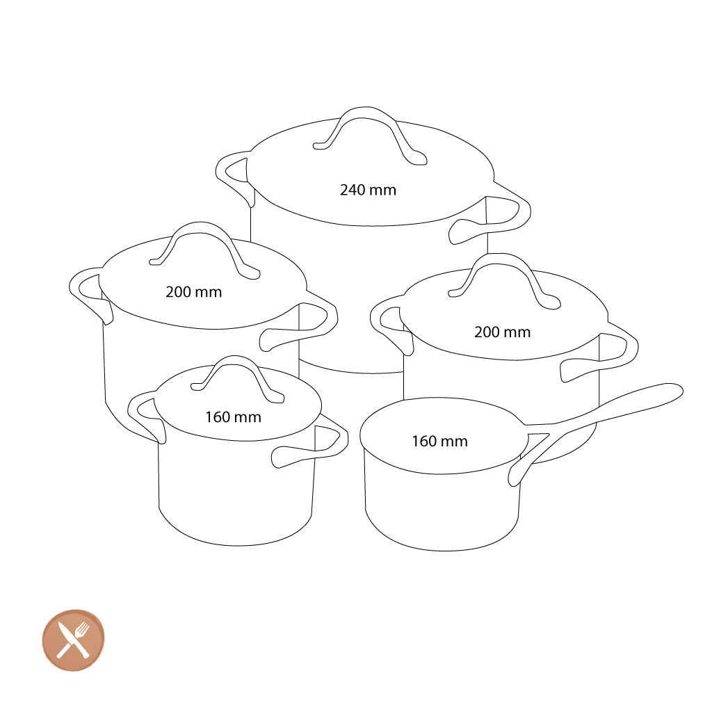 Zwilling - Essence 5-piece pan set