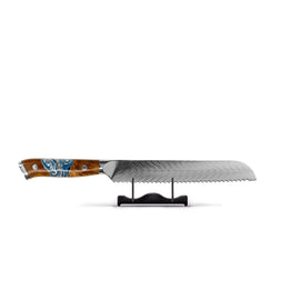 Shinrai Knives - Couteau à pain Damas série Eclipse 20 cm