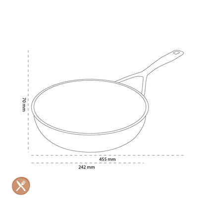 Demeyere - Alu Pro 5 Ceraforce High frying pan 24 cm