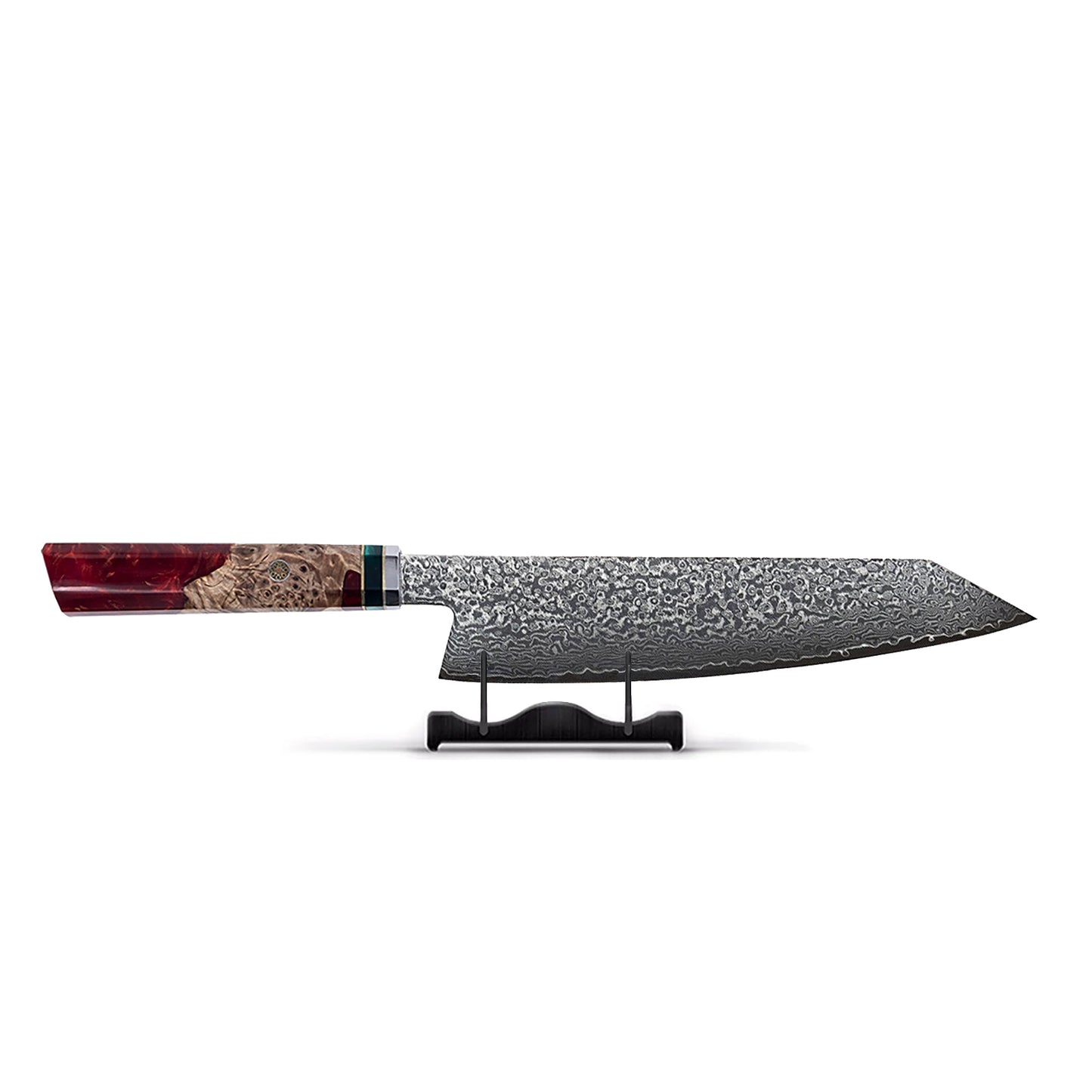 Shinrai Knives - Ruby Octagon Damascus Kiritsuke 23 cm - Special Edition