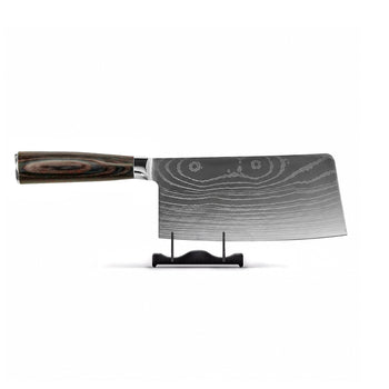 Shinrai Knives - Damascus Print Chinese Chef's Knife 18 cm