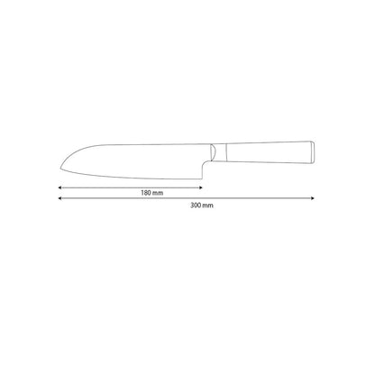 Damas martelé BR Damas Santoku 18 cm