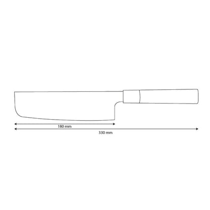 Shinrai Knives - Takumi Kaza Damascus Nakirimes 18 cm