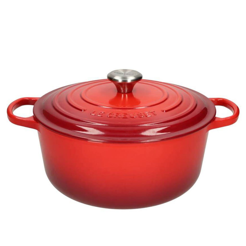 LeCreuset - Rôti- / Faitout Signature rond Rouge cerise 24cm 4,2l