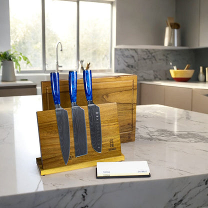 Epoxy Sapphire 3-piece knife set - Combideal XXXL