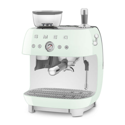 Smeg - Espresso Machine | Water Green | 1950s | Manual espresso machine with integrated bean grinder