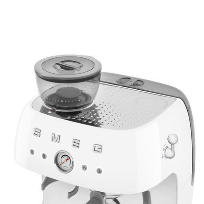 Smeg - Espresso Machine | White | 1950s | Manual espresso machine with integrated bean grinder