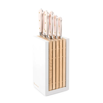 Wusthof - Classic Colour 7-piece knife set with block Pink Himalayan Salt