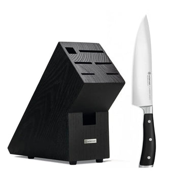 Wusthof - Classic Ikon Chef's Knife 20cm + Free black knife block