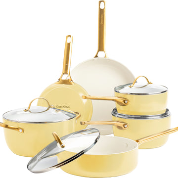 GreenPan - Ensemble de 10 poêles Padova Sunshine Yellow