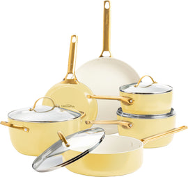 GreenPan - Ensemble de 10 poêles Padova Sunshine Yellow