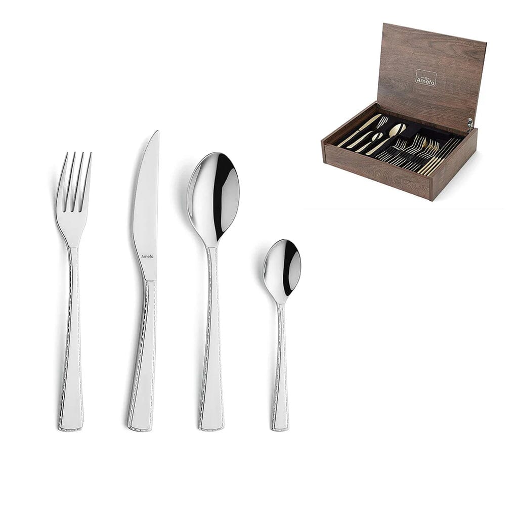 Amefa - Livia Trendy 24-delige Bestekset - Zilver Bestekset Amefa 