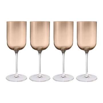 Blomus - FUUMI Rode Wijnglazen Coffee 400 ml (set van 4) Drinkglazen Blomus 