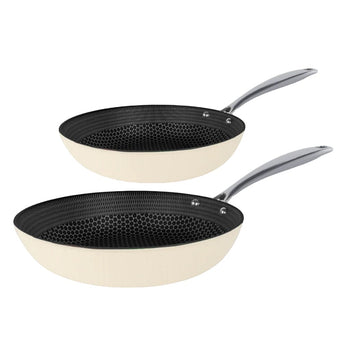 Ensemble de 2 poêles à frire Cook &amp; Pan - Honey Go Ivory