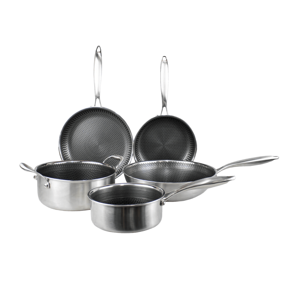 Cook & Pan - Honey RVS Pannenset 5-delig Pannenset Cook & Pan 