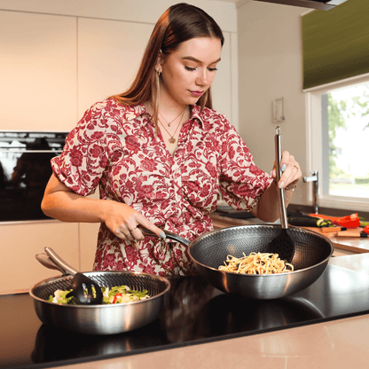 Cook & Pan - Honey RVS Pannenset 9-delig Pannenset Cook & Pan 