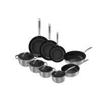 Cook & Pan - Honey RVS Pannenset 9-delig Pannenset Cook & Pan 