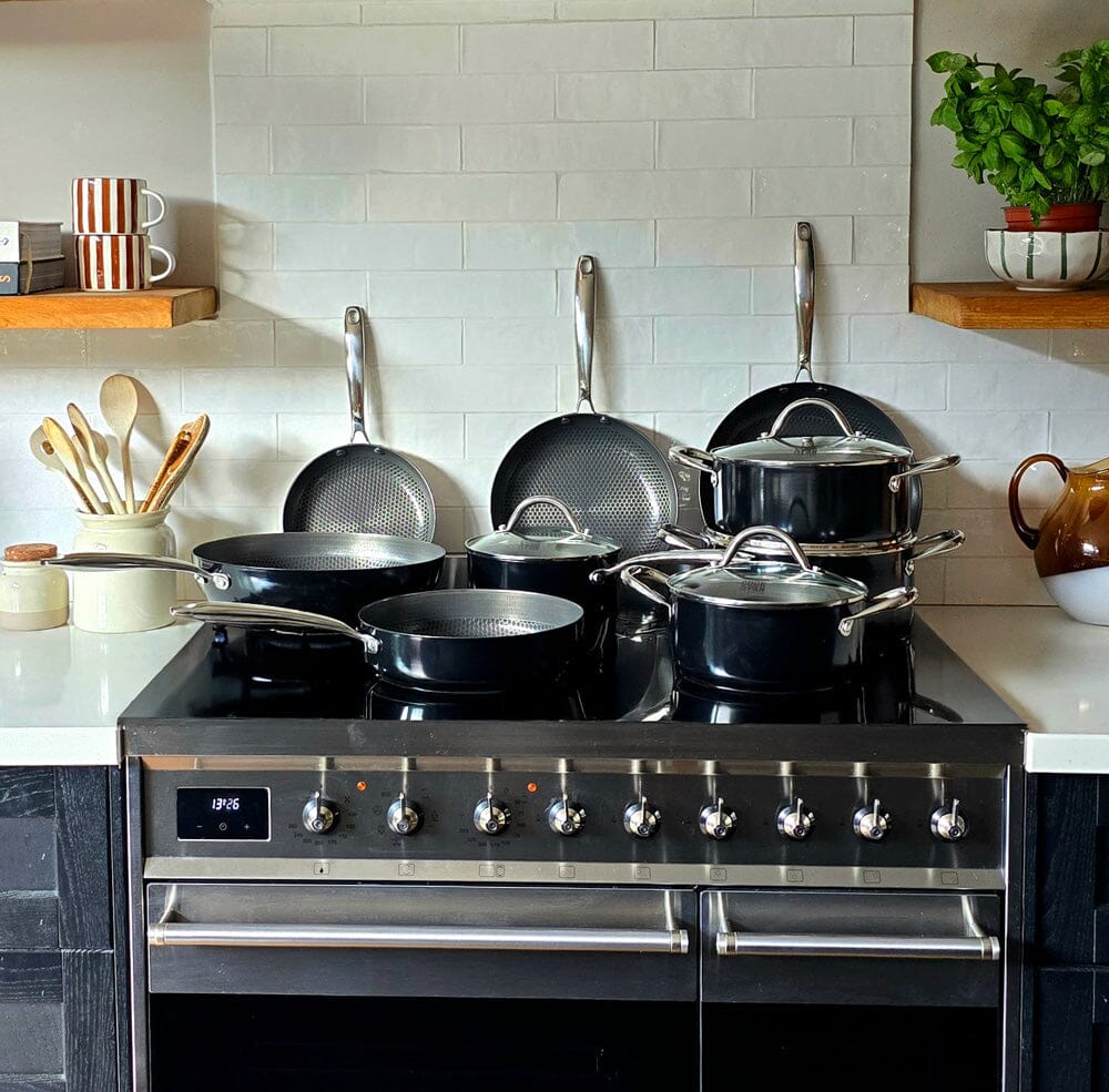 Cook & Pan - Honey Signature Steelpan 18 cm met glazen deksel Cook & Pan 