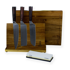 Damask Print 3-piece Knife Set - Combideal XXXL