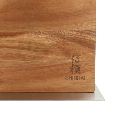 Shinrai Knives - Magnetic Knife Block Cito Double Sided - Acacia Wood