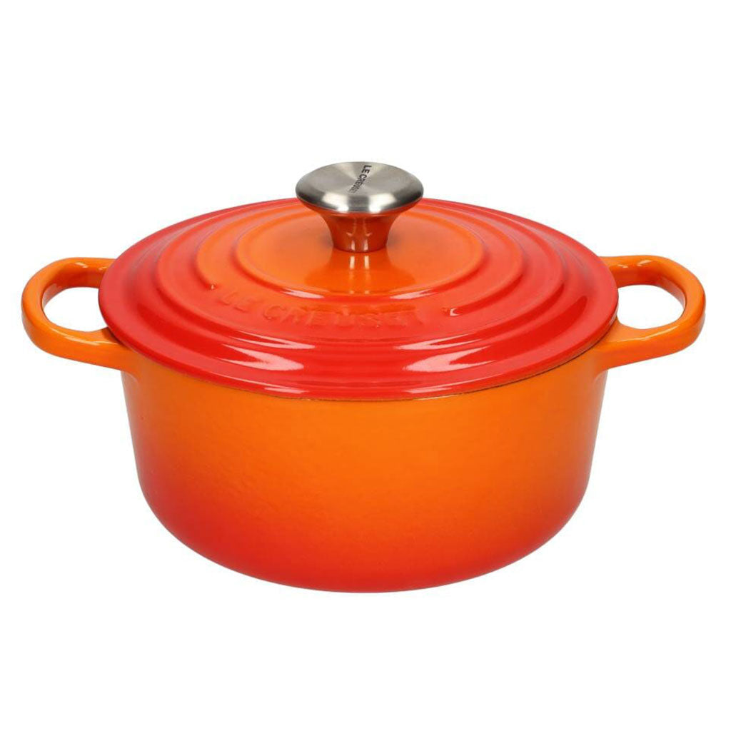 LeCreuset - Rôti- / Faitout Signature rond Orange-rouge 24cm 4.2l