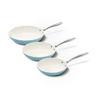 Cook & Pan - Ensemble de poêles à frire Go Blue 3 pièces