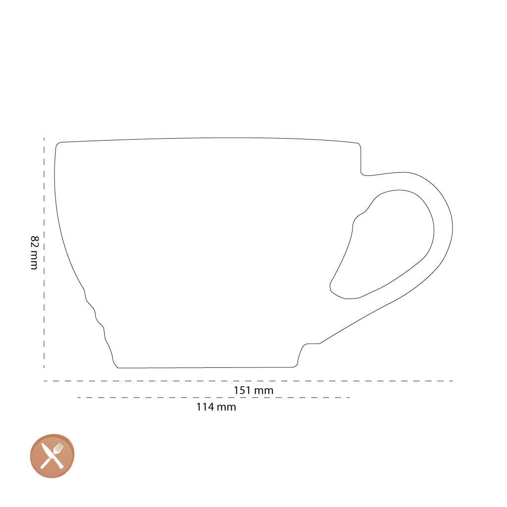 Le Creuset - Grote Cappuccino Mok Kersenrood 0,4l Le Creuset 