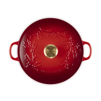 Le Creuset - Marmite Holly Kersenrood 26 cm 4,1 L Braadpan Le Creuset 