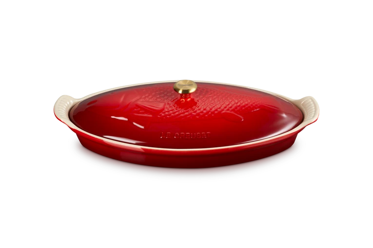 Le Creuset - Ovenschaal Vis 'Kersenrood' Ovenschaal Le Creuset 