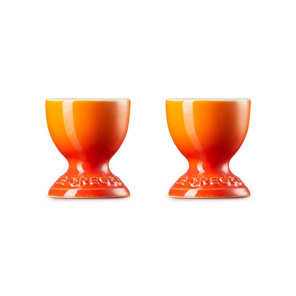 Le Creuset - Set van 2 Eierdopjes Oranjerood Eierdop Le Creuset 