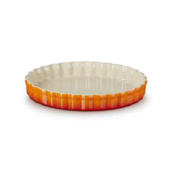 Le Creuset - Moule à gâteau en faïence - Rouge orangé - 24 cm